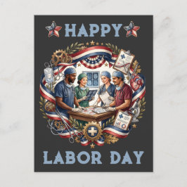 Diverse Medics Patriottische Dag van de Arbeid Tea Briefkaart