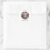 Diverse Medics Patriottische Dag van de Arbeid Tea Ronde Sticker (Tas)