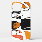 Diverse meisjes, verschillende nationaliteiten sam Case-Mate iPhone case (Achterkant)