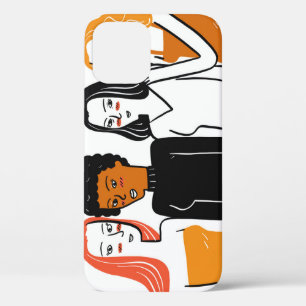 Diverse meisjes, verschillende nationaliteiten sam Case-Mate iPhone case