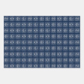 Diverse Metallic Deco Noel Kerstmis Inpakpapier Vel (Voorkant 2)