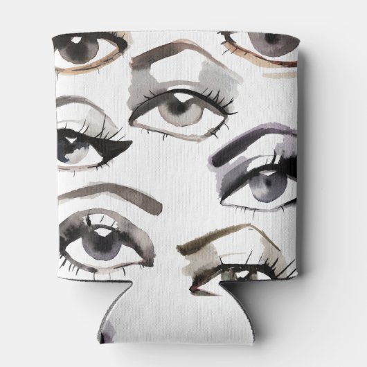 Diverse ogen, wimpers, make-upontwerp. blikjeskoeler (Achterkant)