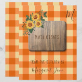 Diverse organisatoren van tuinbouwrecept (Voorkant / Achterkant)