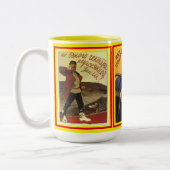 Diverse oude klassieke Sovjet-Posters van 1939 Tweekleurige Koffiemok (Links)