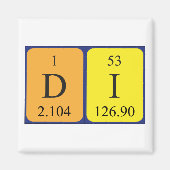 Diverse periodieke lijstnaam magnet 2 (Voorkant)
