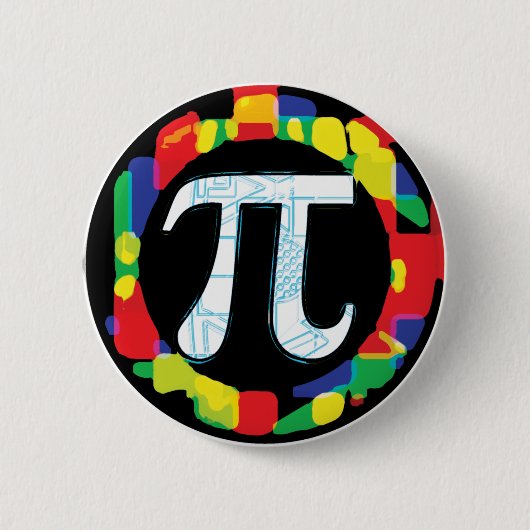Diverse Pi Day Symbolen Rounds Ronde Button 5,7 Cm (Voorkant)