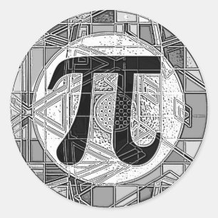 Diverse Pi Day Symbolen Rounds Ronde Sticker