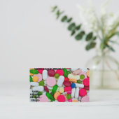 Diverse pil/medicament visitekaartje (Staand voorkant)