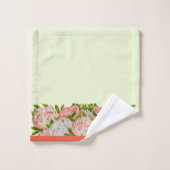 Diverse pioenen op een badkamerhanddoekset bad handdoek (Wasdoekje)