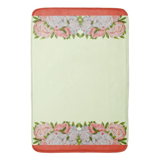 Diverse pioenen op een badmat (Voorkant Verticaal)