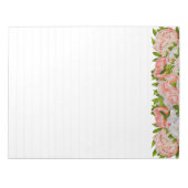 Diverse pioenen op een groot Notitieblok (Voorkant)