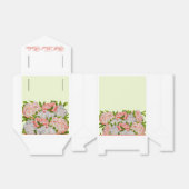 Diverse pioenen op een gunstbox bedankdoosjes (Uitgevouwen)