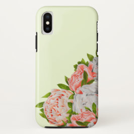 Diverse pioenen op een iPhone Case
