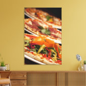Diverse Pizza en Toppings Canvas Afdruk (Insitu (Woonkamer))
