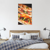 Diverse Pizza en Toppings Canvas Afdruk (Insitu (Slaapkamer))
