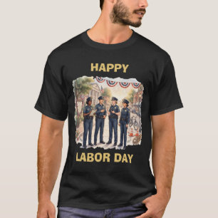 Diverse Politieagenten Patriottische Dag van de Ar T-shirt