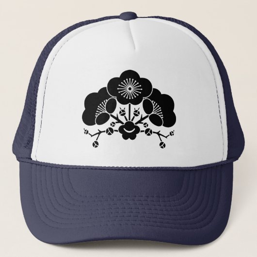 Diverse pruimenbloesems trucker pet (Voorkant)