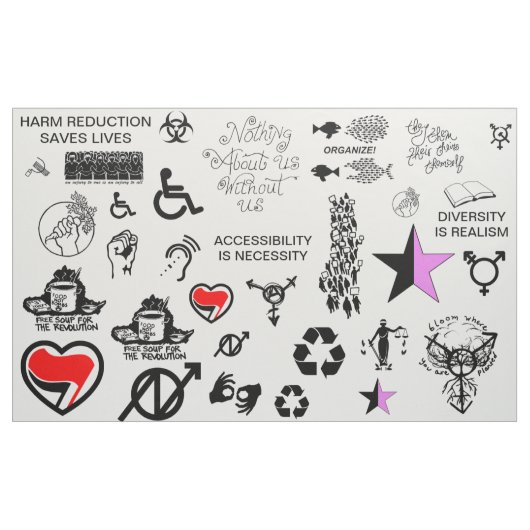 Diverse Punk patches Stof (Yard (91,4 cm))