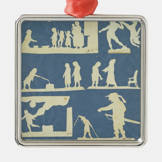 Diverse scènes metalen ornament (Voorkant)