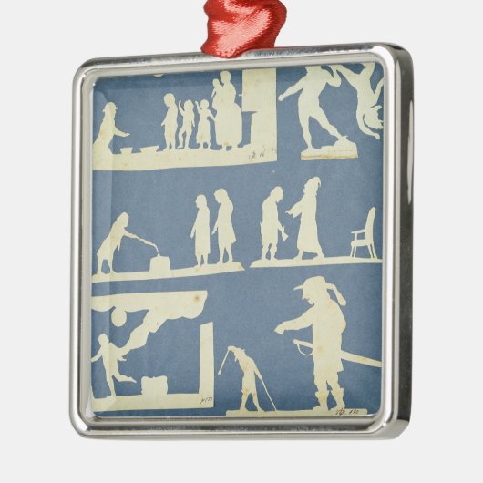 Diverse scènes metalen ornament (Links)