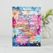 Diverse Schattigee Abstracte Daisy Flowers Verjaar Kaart (Staand voorkant)