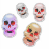 Diverse schedels sticker (Voorkant)