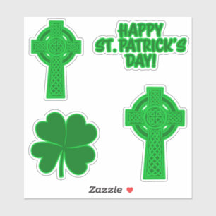 Diverse sint-Patrick's Day Custom-Cut Vinyl Sticke Sticker