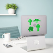 Diverse sint-Patrick's Day Custom-Cut Vinyl Sticke Sticker (Laptop op bureau)