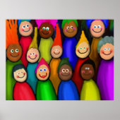 Diverse snijwd van mensen die schilderen poster (Voorkant)