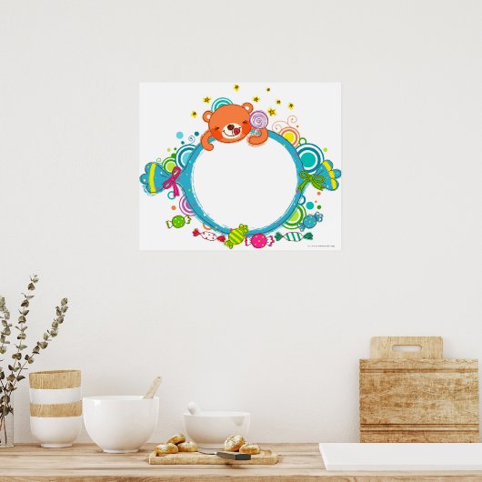 Diverse snoepjes poster (Keuken)