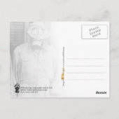 Diverse soorten gasmaskers briefkaart (Achterkant)