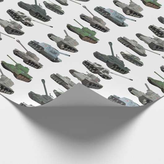Diverse Sovjet WW2 Tanks Cadeaupapier (Hoek)