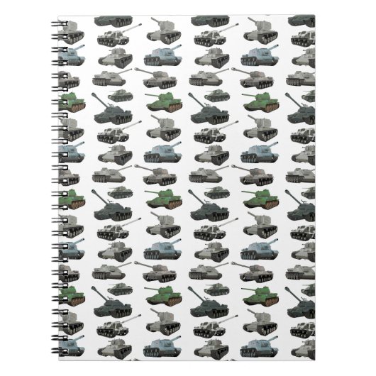 Diverse Sovjet WW2 Tanks Spiral Foto Notitieboek (Voorkant)