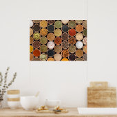 Diverse specerijen en voedselingrediënten poster (Keuken)