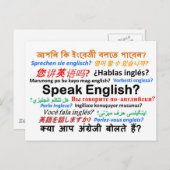 Diverse taalproducten - Spreek Engels? Briefkaart (Voorkant / Achterkant)