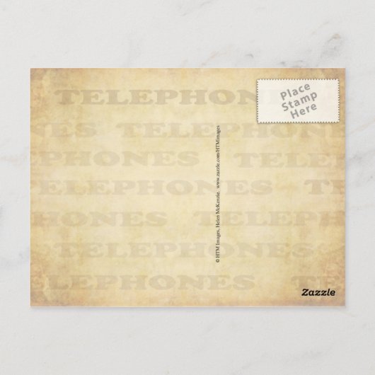 Diverse Telefoons - en Modern Briefkaart (Achterkant)
