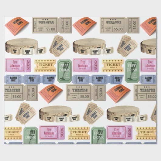 Diverse tickets cadeaupapier (Vlak)