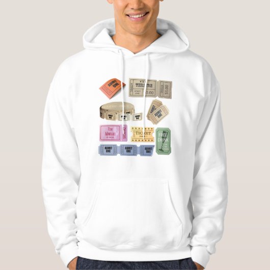 Diverse tickets hoodie (Voorkant)