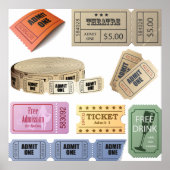 Diverse tickets poster (Voorkant)