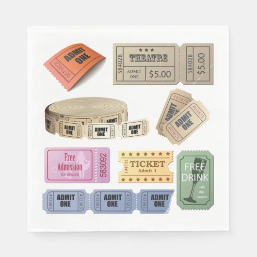 Diverse tickets servet (Voorkant)