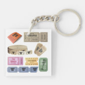 Diverse tickets sleutelhanger (Achterkant)