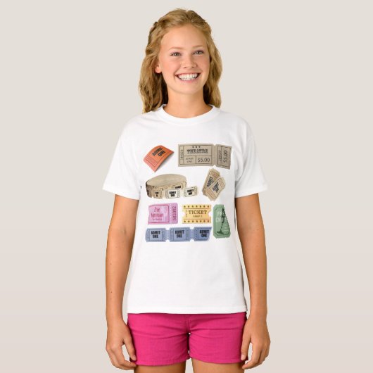 Diverse tickets t-shirt (Voorkant volledig)
