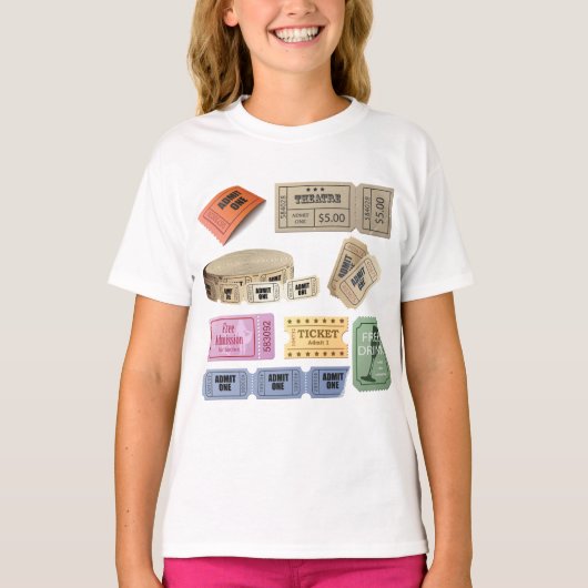 Diverse tickets t-shirt (Voorkant)