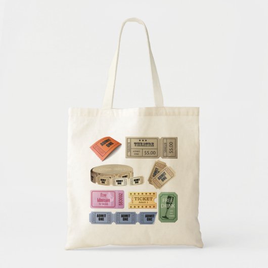 Diverse tickets tote bag (Voorkant)