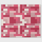 Diverse tinten rood abstract cadeaupapier (Vlak)