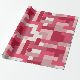 Diverse tinten rood abstract cadeaupapier