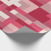Diverse tinten rood abstract cadeaupapier (Hoek)