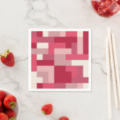 Diverse tinten rood abstract servet (Insitu)