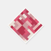 Diverse tinten rood abstract servet (Hoek)