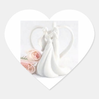 Diverse trouwstickers hart sticker